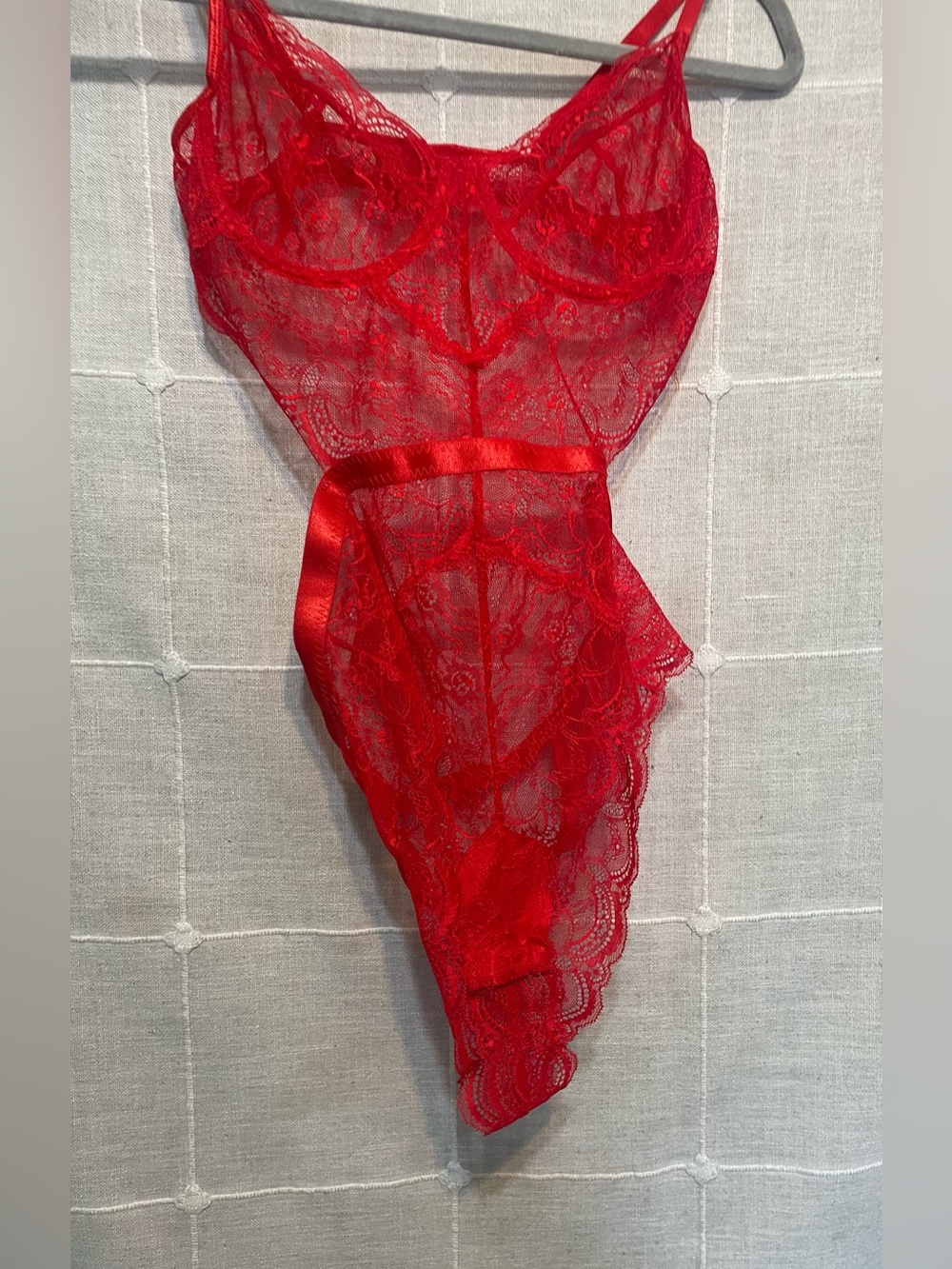 Sexy red lingerie. Size medium.